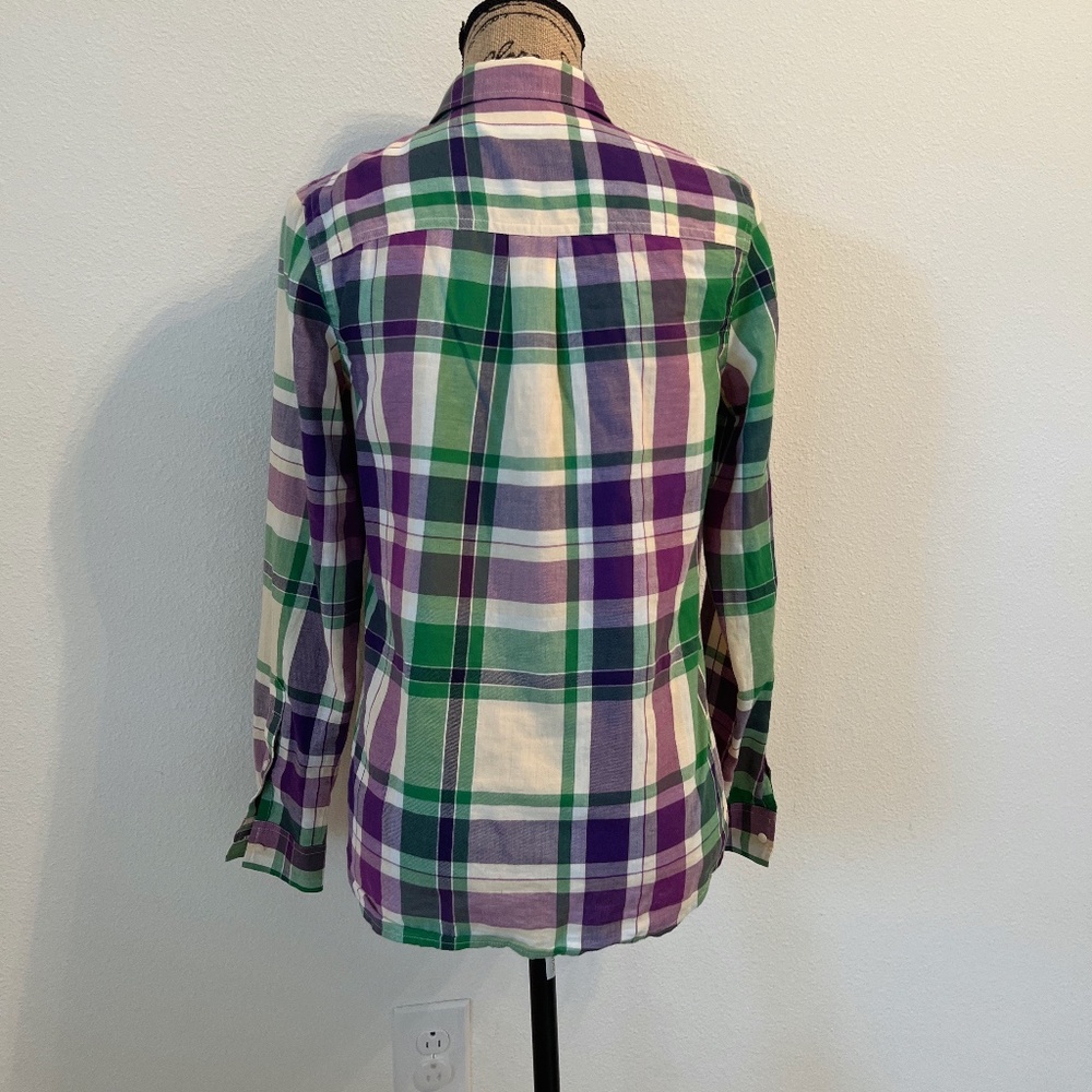 Madewell Button Plaid Shirt. Finely Crafted. Never Been Worn.